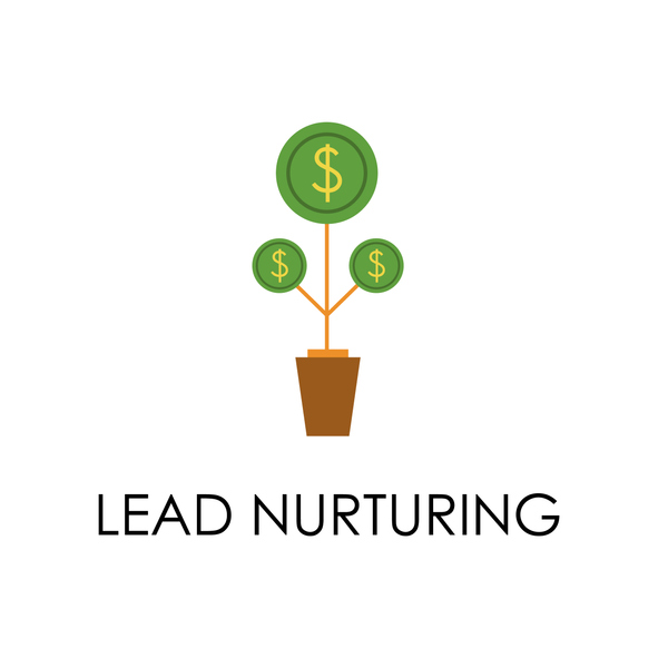 colored lead nurturing illustration. Element of marketing and business flat for mobile concept and web apps. Isolated lead nurturing flat can be used for web and mobile on white background