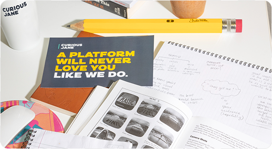 Creative campaign materials.